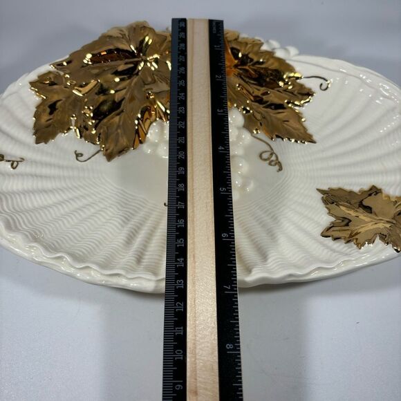 Vintage Arnels Gold Leaf Gilded Grape‎ Leaf Dish - Picture 5 of 5